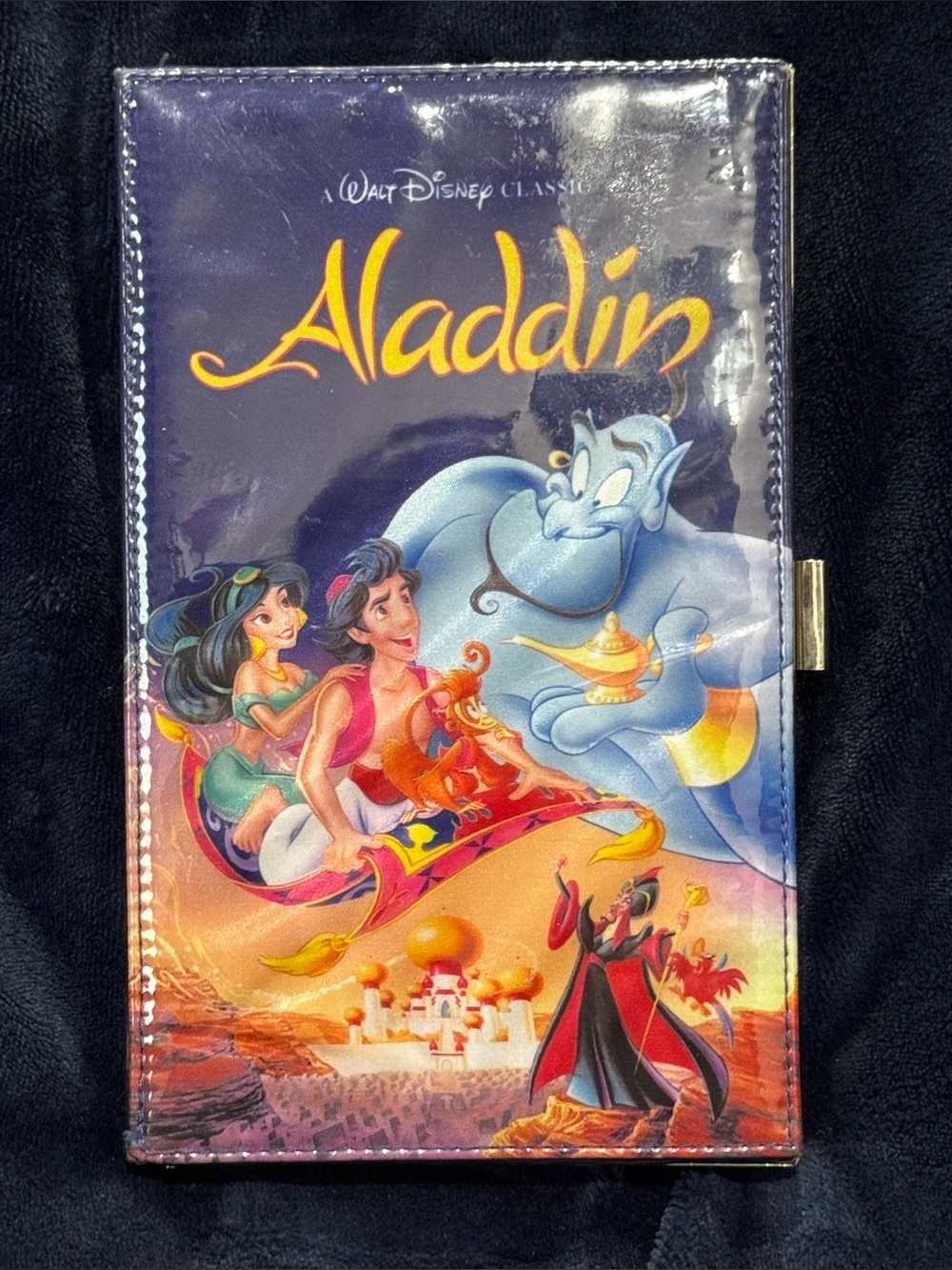 OH My Disney Aladdin 90’s VHS cover clutch purse
